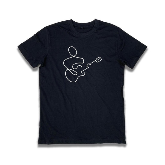 Guitar Player Line Design T-Shirt - Trustsport