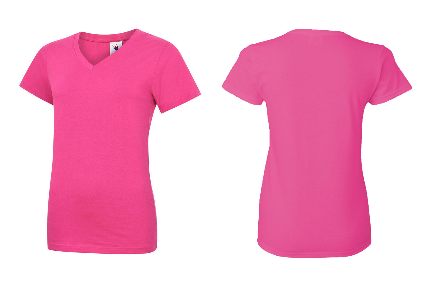 Ladies Classic V Neck T Shirt UC319 - Trustsport