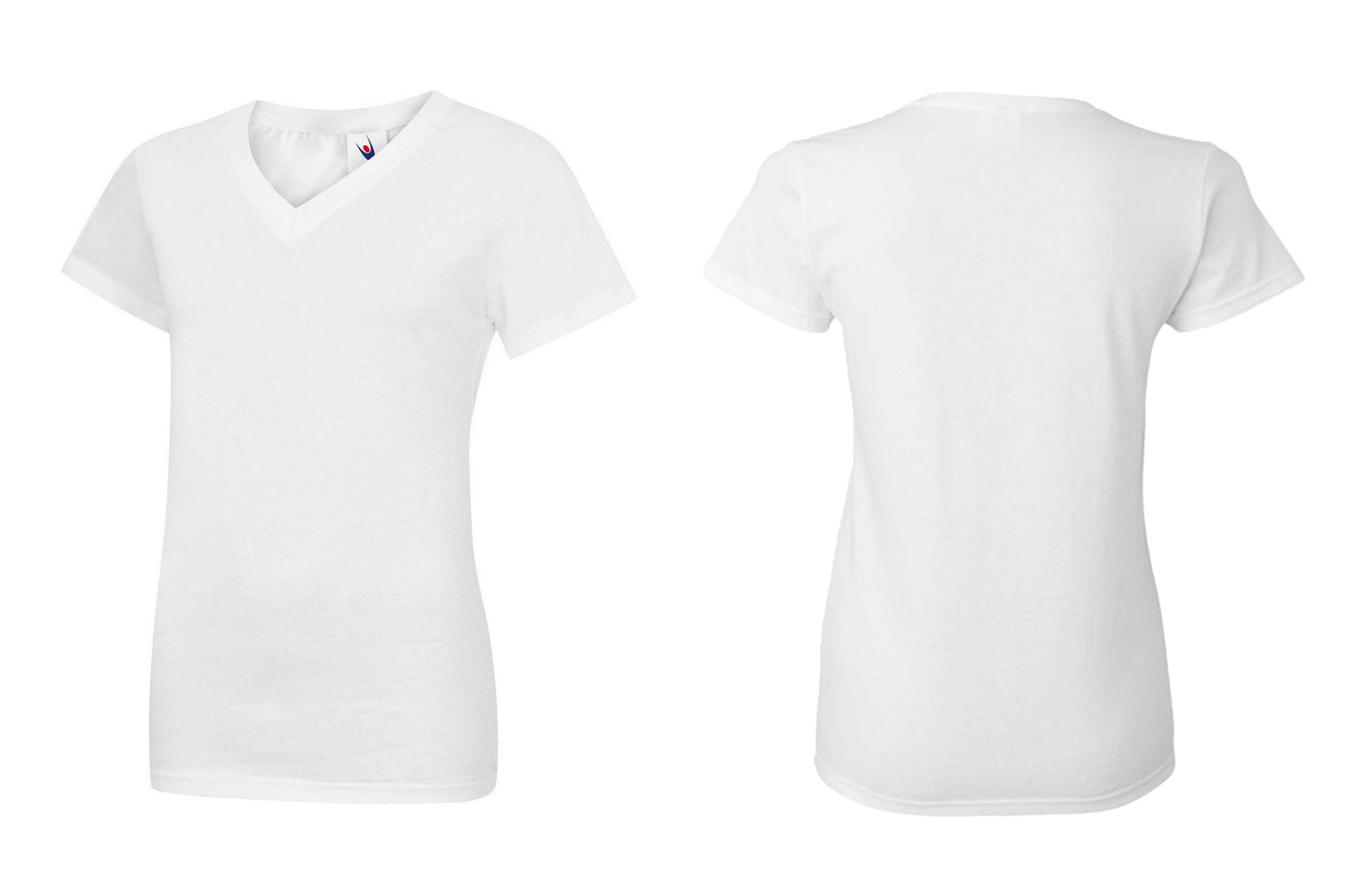 Ladies Classic V Neck T Shirt UC319 - Trustsport