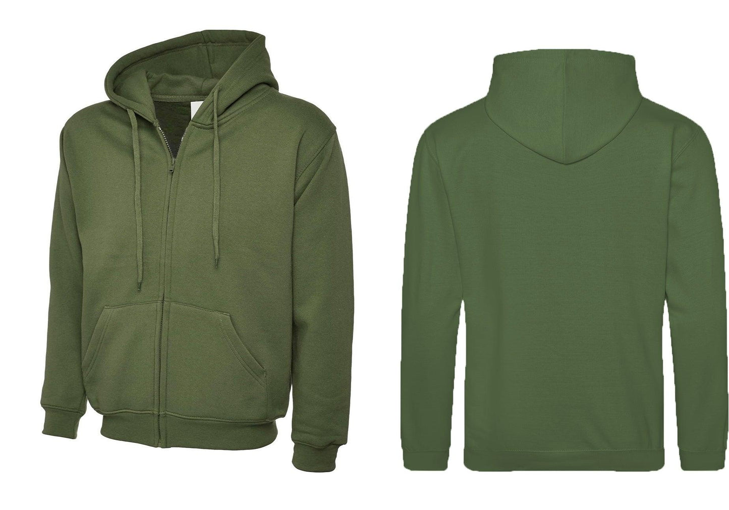 Adults Classic Full Zip Hooded Sweatshirt UC504 - Trustsport