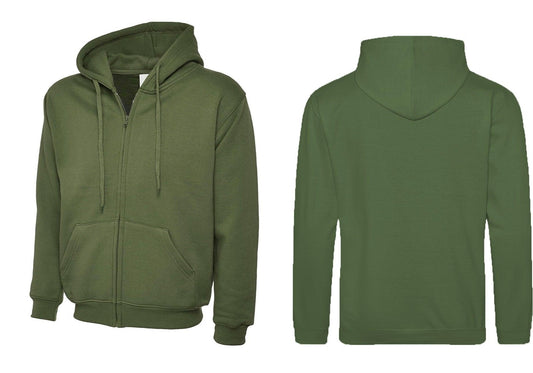Adults Classic Full Zip Hooded Sweatshirt UC504 - Trustsport