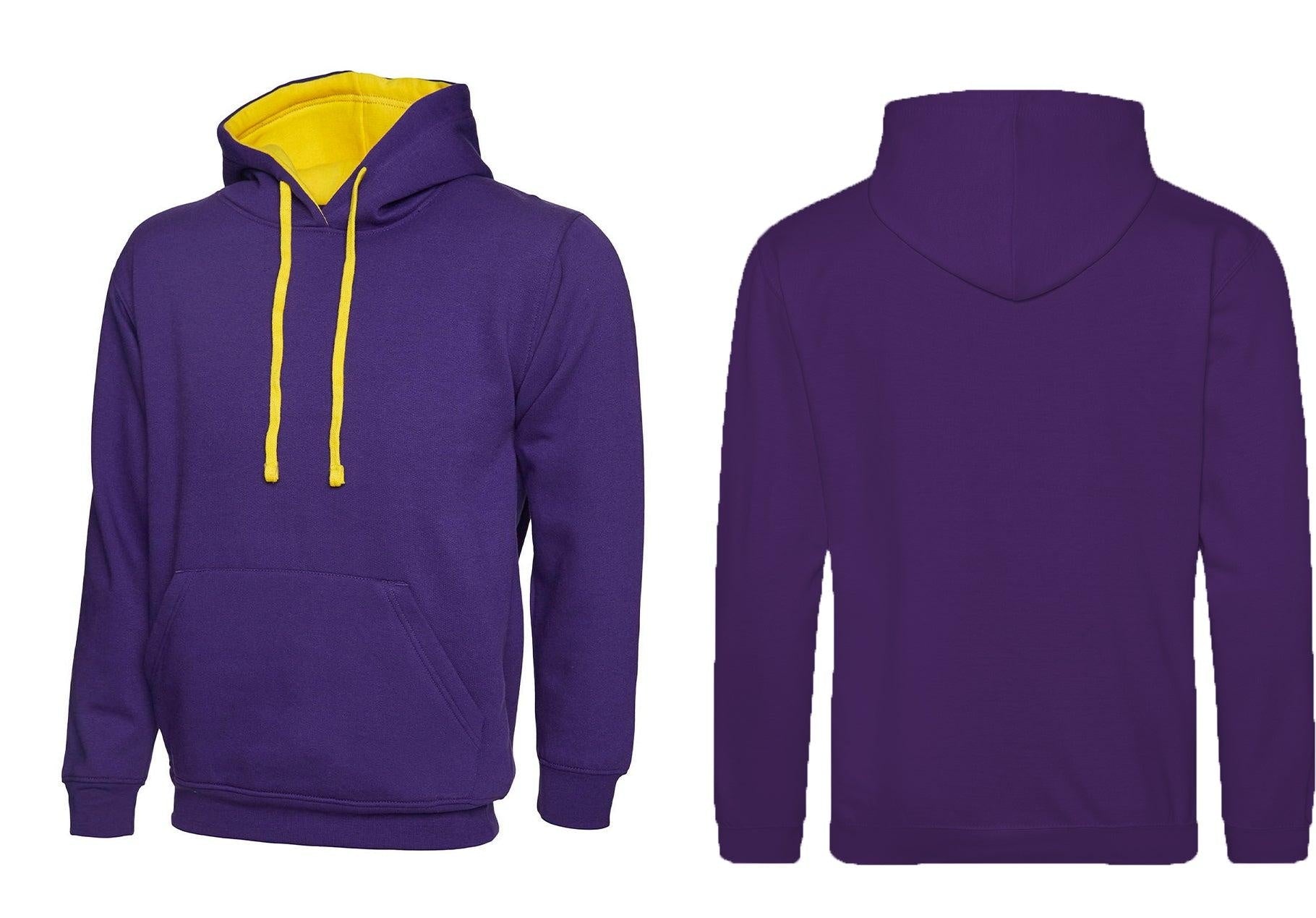 Varsity Contrast Hooded Sweatshirt UC507 - Trustsport