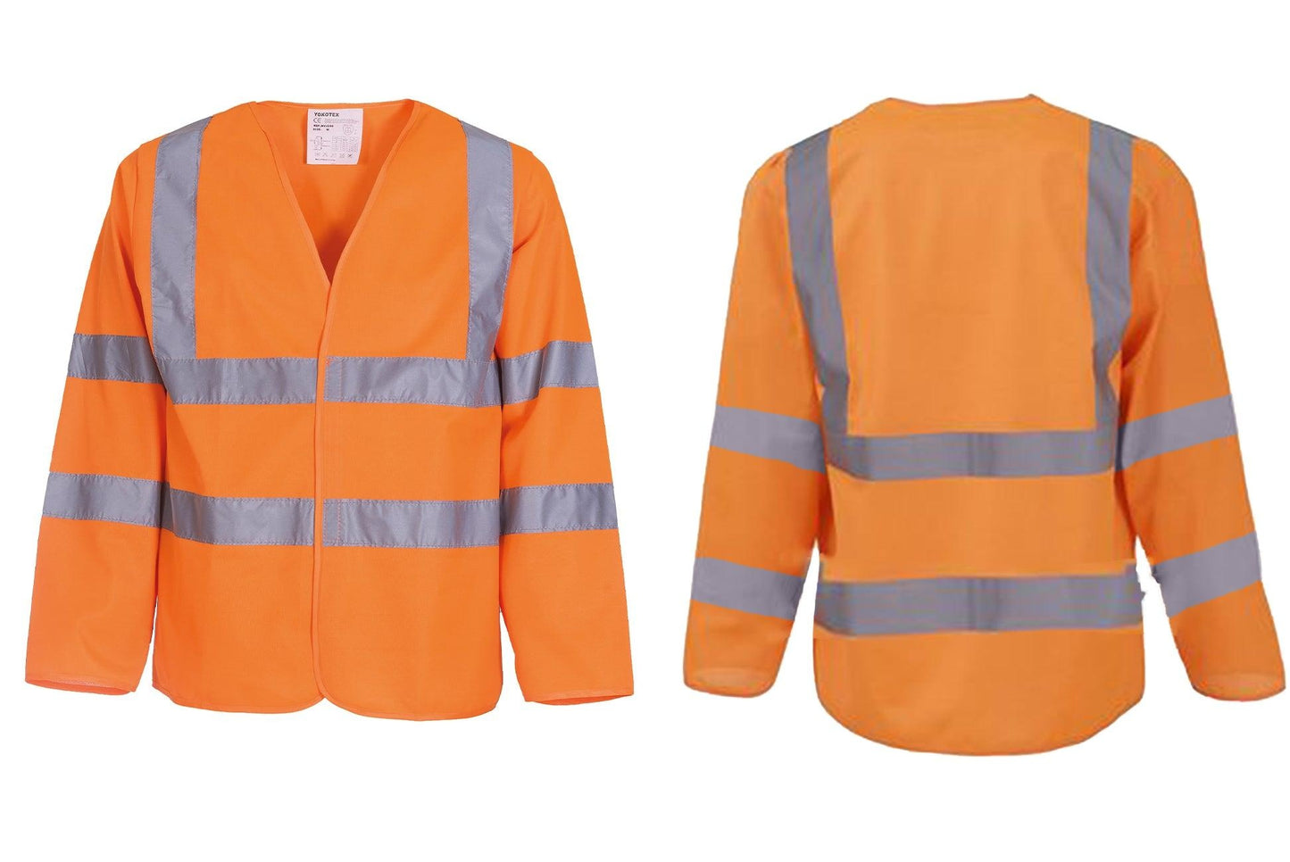 Hi-vis long sleeve waistcoat (HVJ200) YK007 - Trustsport