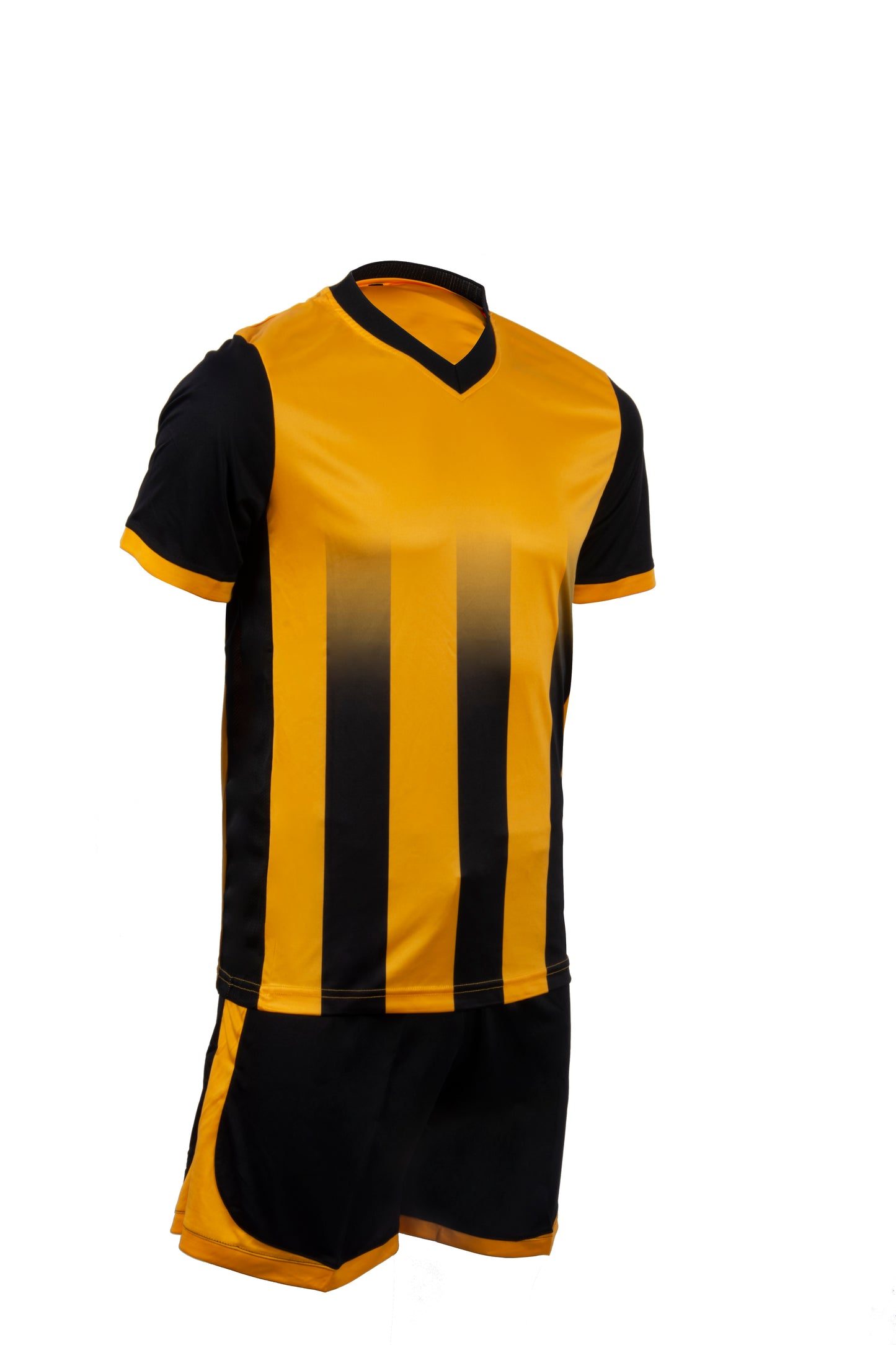 Riga Striped Football Kit with logos and numbers (Adult)