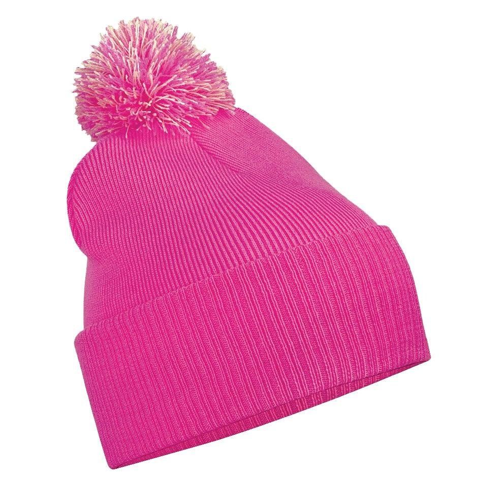 Snowstar contrast pom pom bobble beanie BC450 - Trustsport