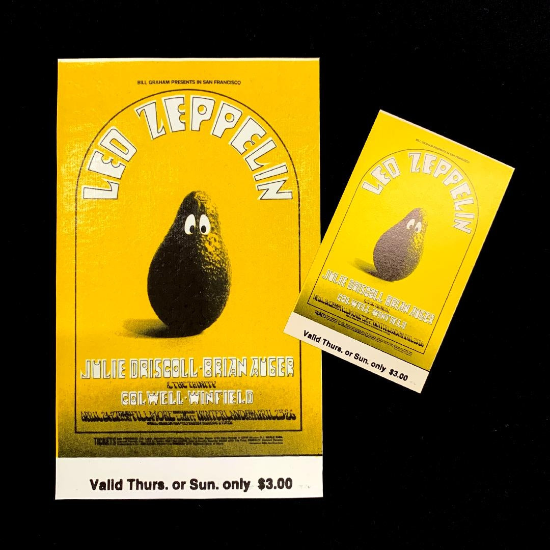 Led Zeppelin 1969 Concert Ticket T-Shirt - Trustsport