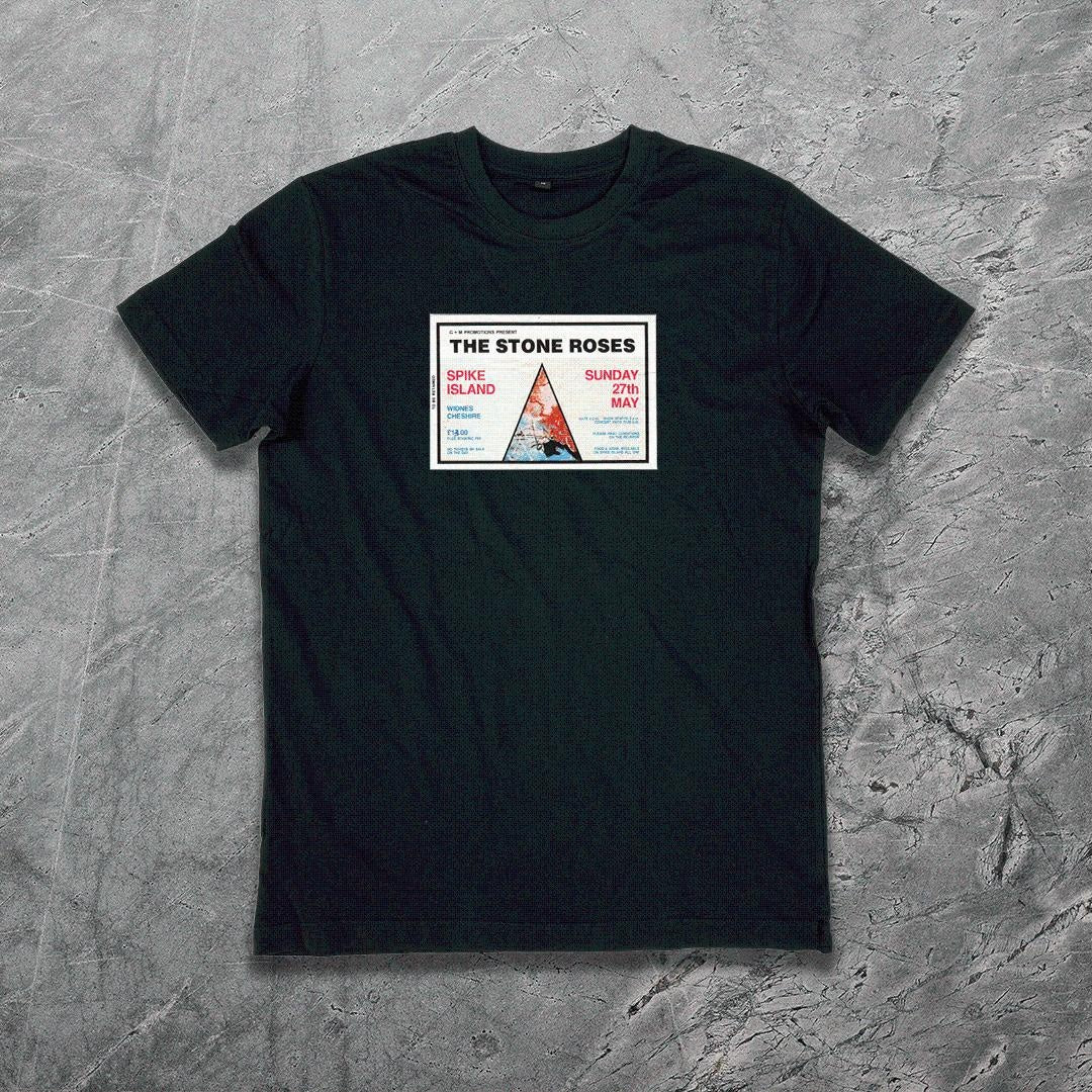 The Stone Roses Spike Island 1990 Concert Ticket T-Shirt - Trustsport