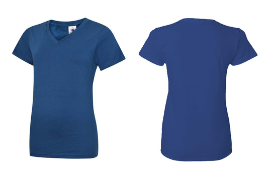 Ladies Classic V Neck T Shirt UC319 - Trustsport